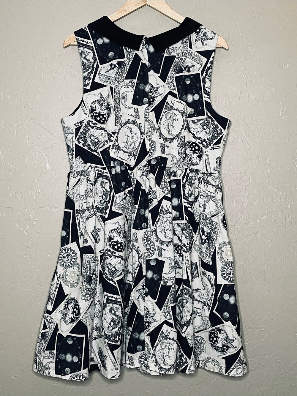 ModCloth Whimsy Without End A-Line Dress in Tarot Card Print EUC Size XL - Picture 3 of 12